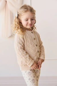 Livvy Cardigan - Light Oatmeal Marle