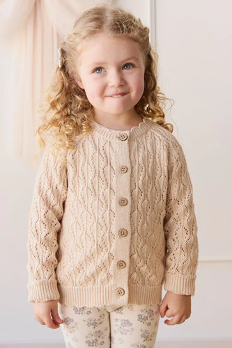 Livvy Cardigan - Light Oatmeal Marle