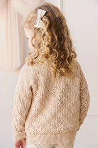 Livvy Cardigan - Light Oatmeal Marle