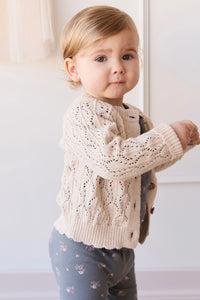 Livvy Cardigan - Light Oatmeal Marle