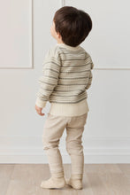 Load image into Gallery viewer, Leon Jumper - Harvest Stripe Moss/Cassava SIZE 6-12M, 2YR, 3YR and 4YR