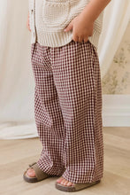 Load image into Gallery viewer, Organic Cotton Kenji Pant-Cinnamon Gingham