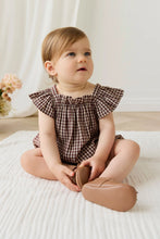 Load image into Gallery viewer, Organic Cotton Harriet Playsuit – Cinnamon Gingham