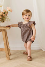 Load image into Gallery viewer, Organic Cotton Harriet Playsuit – Cinnamon Gingham