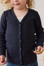 Load image into Gallery viewer, Organic Cotton Modal Cardigan - Eclipse