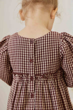 Load image into Gallery viewer, Organic Cotton Cecile Dress – Cinnamon Gingham
