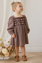 Load image into Gallery viewer, Organic Cotton Cecile Dress – Cinnamon Gingham