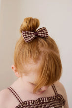 Load image into Gallery viewer, Organic Cotton Desiree Bow - Cinnamon Gingham