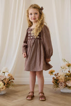 Load image into Gallery viewer, Organic Cotton Cecile Dress – Cinnamon Gingham