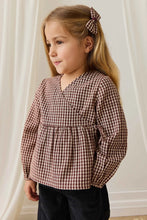 Load image into Gallery viewer, Organic Cotton Imani Blouse - Cinnamon Gingham