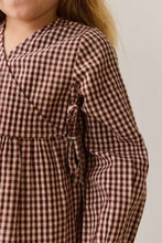 Load image into Gallery viewer, Organic Cotton Imani Blouse - Cinnamon Gingham
