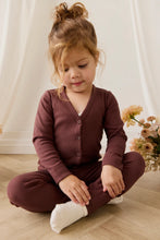 Load image into Gallery viewer, Organic Cotton Modal Cardigan - Burnt Cinnamon