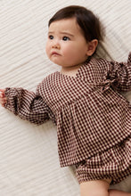 Load image into Gallery viewer, Organic Cotton Imani Blouse - Cinnamon Gingham
