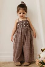 Load image into Gallery viewer, Organic Cotton Solenne Jumpsuit – Cinnamon Gingham SIZE 6-12M, 6YR and 9YR