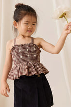 Load image into Gallery viewer, Organic Cotton Auden Top – Cinnamon Gingham