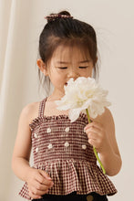 Load image into Gallery viewer, Organic Cotton Auden Top – Cinnamon Gingham