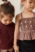 Load image into Gallery viewer, Organic Cotton Auden Top – Cinnamon Gingham