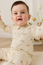 Load image into Gallery viewer, Organic Cotton Reese Zip Onepiece – Play Ball Cassava