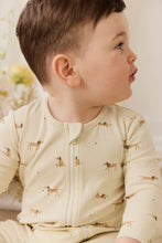 Load image into Gallery viewer, Organic Cotton Reese Zip Onepiece – Play Ball Cassava