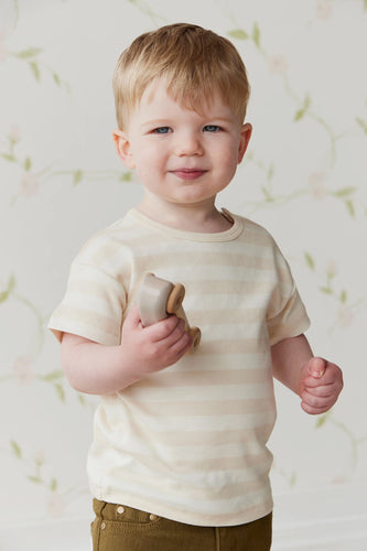 Pima Cotton Hunter Tee - Weekday Stripe SIZE 6YR