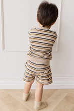 Load image into Gallery viewer, Organic Cotton Jalen Short | Raynor Stripe Pale Khaki