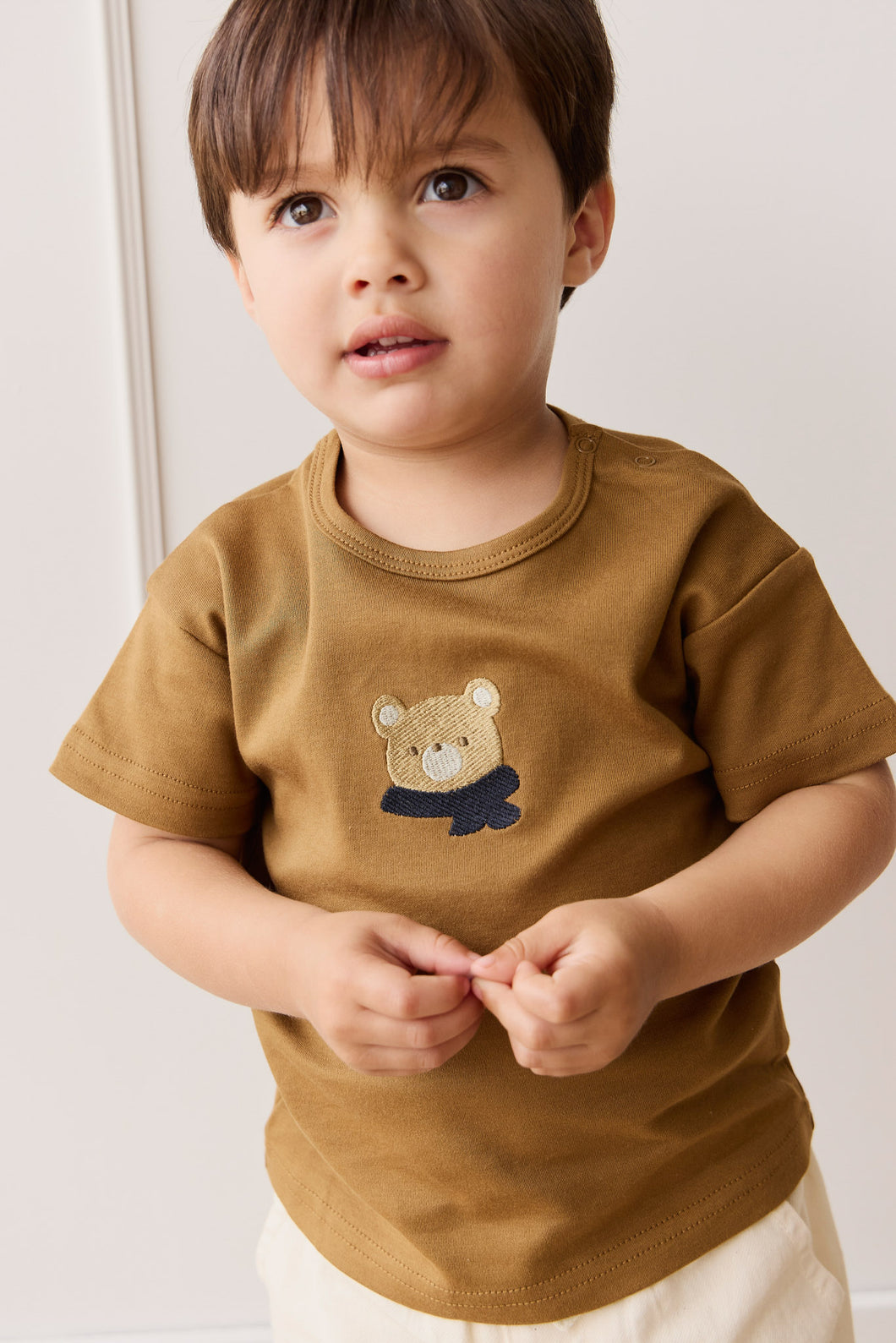 Pima Cotton Hunter Tee - Autumn Bronze Cosy Bobbie SIZE 4YR and 5YR