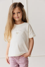 Load image into Gallery viewer, Pima Cotton Mimi Top - Parchment Little Love Violet