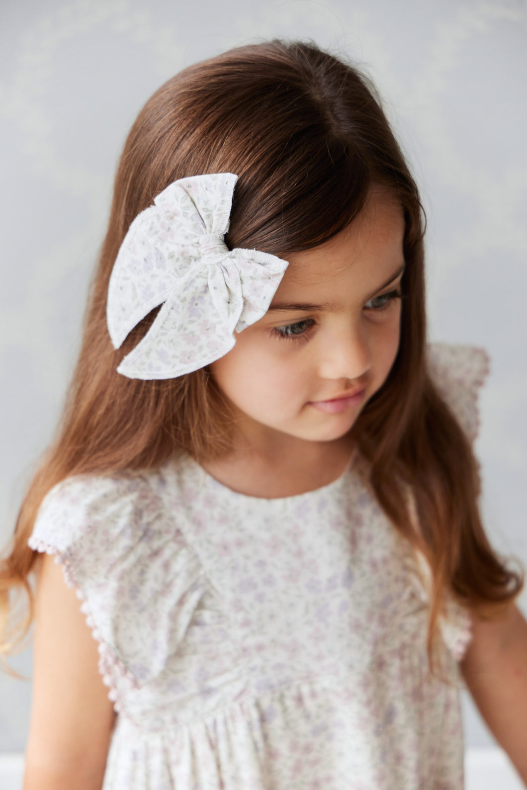 Organic Cotton Bow | Fifi Lilac