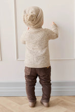 Load image into Gallery viewer, Dean Knit Zip Jacket - Oatmeal Shitake Dot