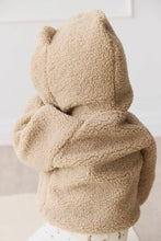 Load image into Gallery viewer, Tatum Sherpa Jacket - Cashew SIZE 6-12M, 2YR, 3YR and 4YR