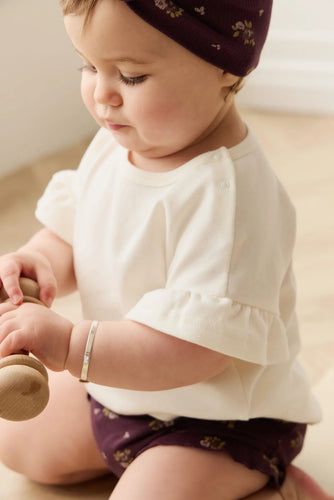 Pima Cotton Antoinette Top - Parchment