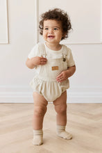 Load image into Gallery viewer, Pax Playsuit - Fine Vertical Stripe Sandy Brown/Cloud