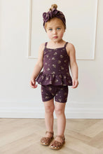 Load image into Gallery viewer, Organic Cotton Fine Rib Everyday Bike Short - Simone Huckleberry