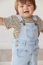 Load image into Gallery viewer, Chase Twill Short Overall | Washed Denim SIZE 6-12M and 2YR