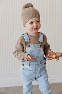 Arlo Twill Overall - Washed Denim SIZE 2YR