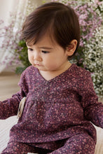 Load image into Gallery viewer, Organic Cotton Clemence Wrap Top - Fig Floral