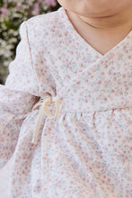 Load image into Gallery viewer, Organic Cotton Clemence Wrap Top - Posy Milk