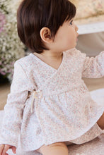 Load image into Gallery viewer, Organic Cotton Clemence Wrap Top - Posy Milk