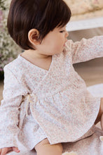 Load image into Gallery viewer, Organic Cotton Clemence Wrap Top - Posy Milk