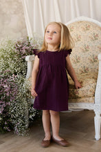 Load image into Gallery viewer, Organic Cotton Muslin Lace Dress - Fig