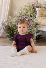 Load image into Gallery viewer, Organic Cotton Muslin Beatrice Playsuit - Fig
