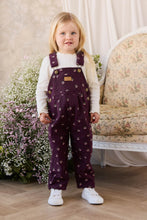 Load image into Gallery viewer, Blair Cord Overall - Cherry Fig
