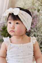 Load image into Gallery viewer, Organic Cotton Pointelle Headband - Molly Blue