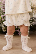 Load image into Gallery viewer, Organic Cotton Pointelle Frill Bloomer - Molly Blue