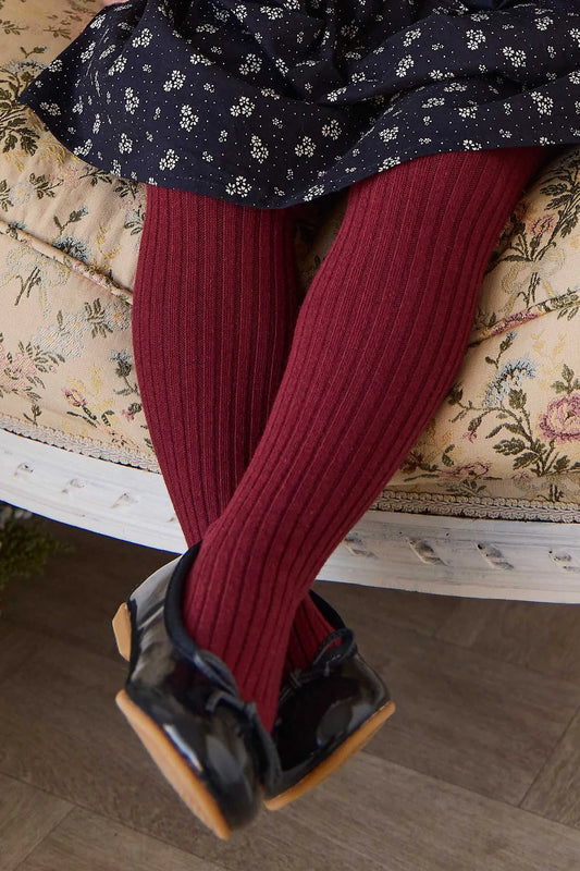 Ribbed Tight - Burgandy