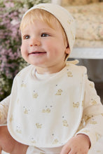 Load image into Gallery viewer, Organic Cotton Bib - Playful Honey