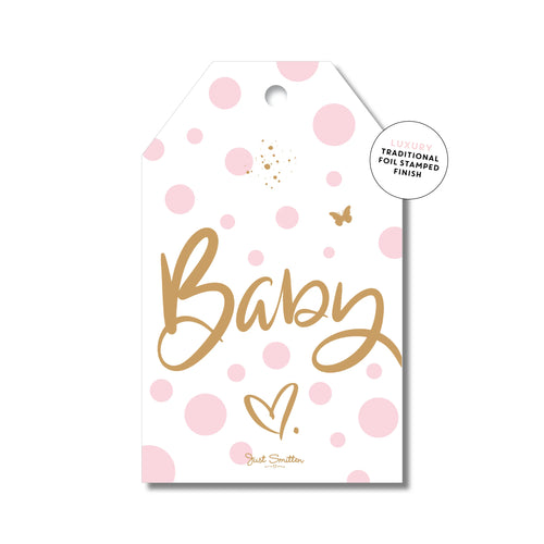 Spotty Baby Pink | Gift Tag