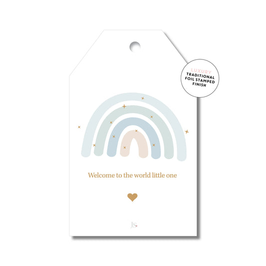 Baby Rainbow Blue | Gift Tag