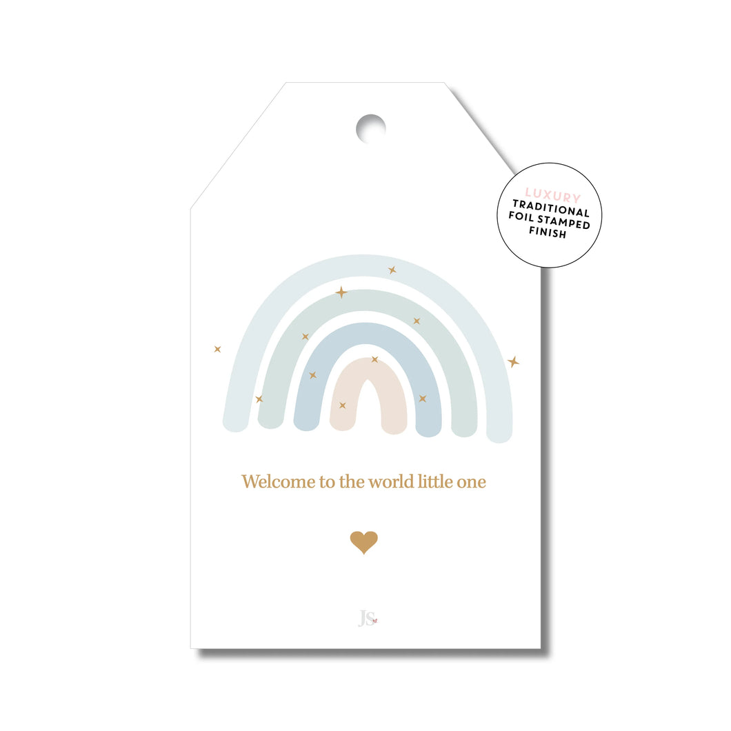 Baby Rainbow Blue | Gift Tag