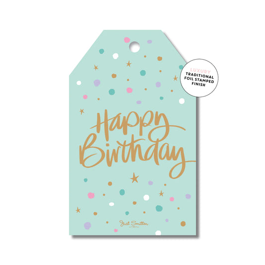 Minty Confetti | Gift Tag